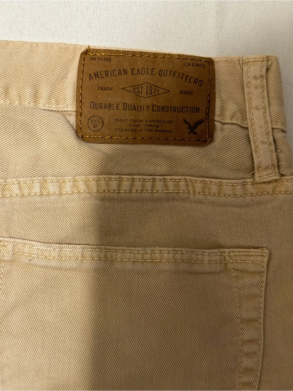 American Eagle Outfitters Slim Straight Jeans - Tan